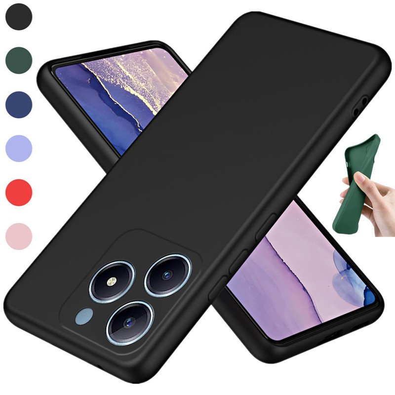 Realme Note 50 - Esnek Sıvı silikon kılıf Realme için